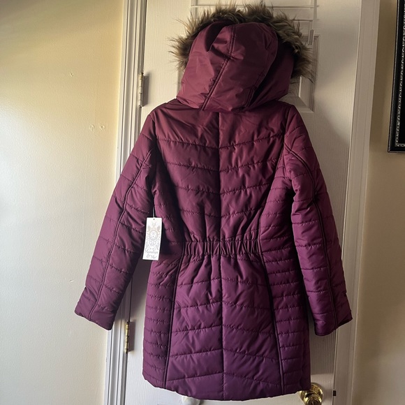 Rothschild Long Hooded Midweight Puffer Jacket/Size Small - Picture 7 of 7